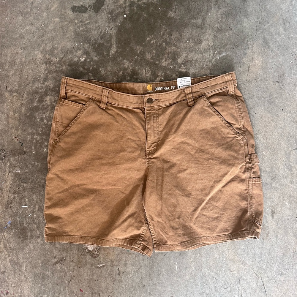 Carhartt Tan Cargo Shorts Versatile Cotton Blend